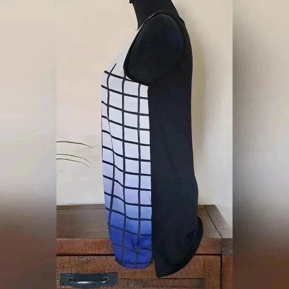 ❤️ Smart Set Blue White Gradient Print Sleeveless Top Women's Size XS - Picture 4 of 10